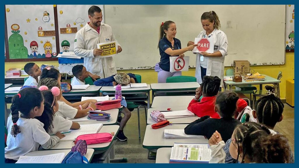 PSE - Ação em Saúde, Prevenção dos Acidentes de Trânsito.